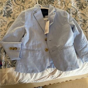 Janie and jack  Light Blue Boys Sport Coat with Gold Buttons